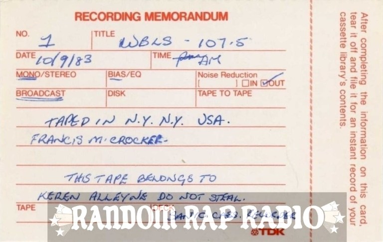 RECORDING MEMO RRR BANNER WIDE