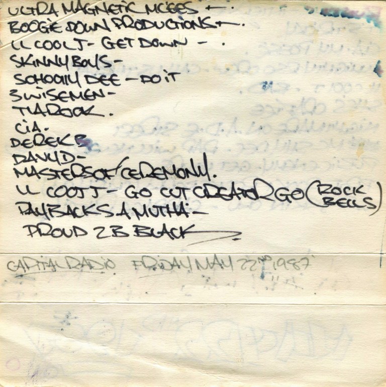 RUN DMC MAY 85 JCARD2