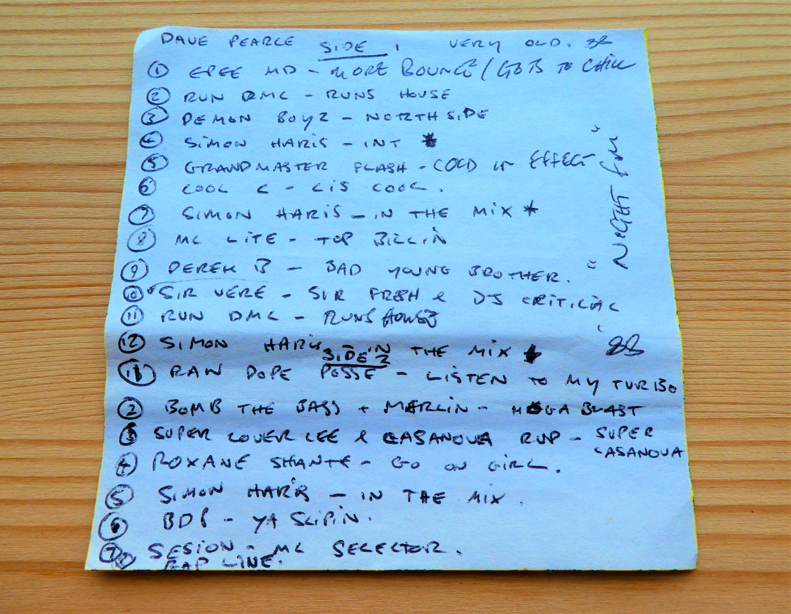 Dave Pearce Fresh Start to the Week - 11 April 1988 [REMASTERED] jcard